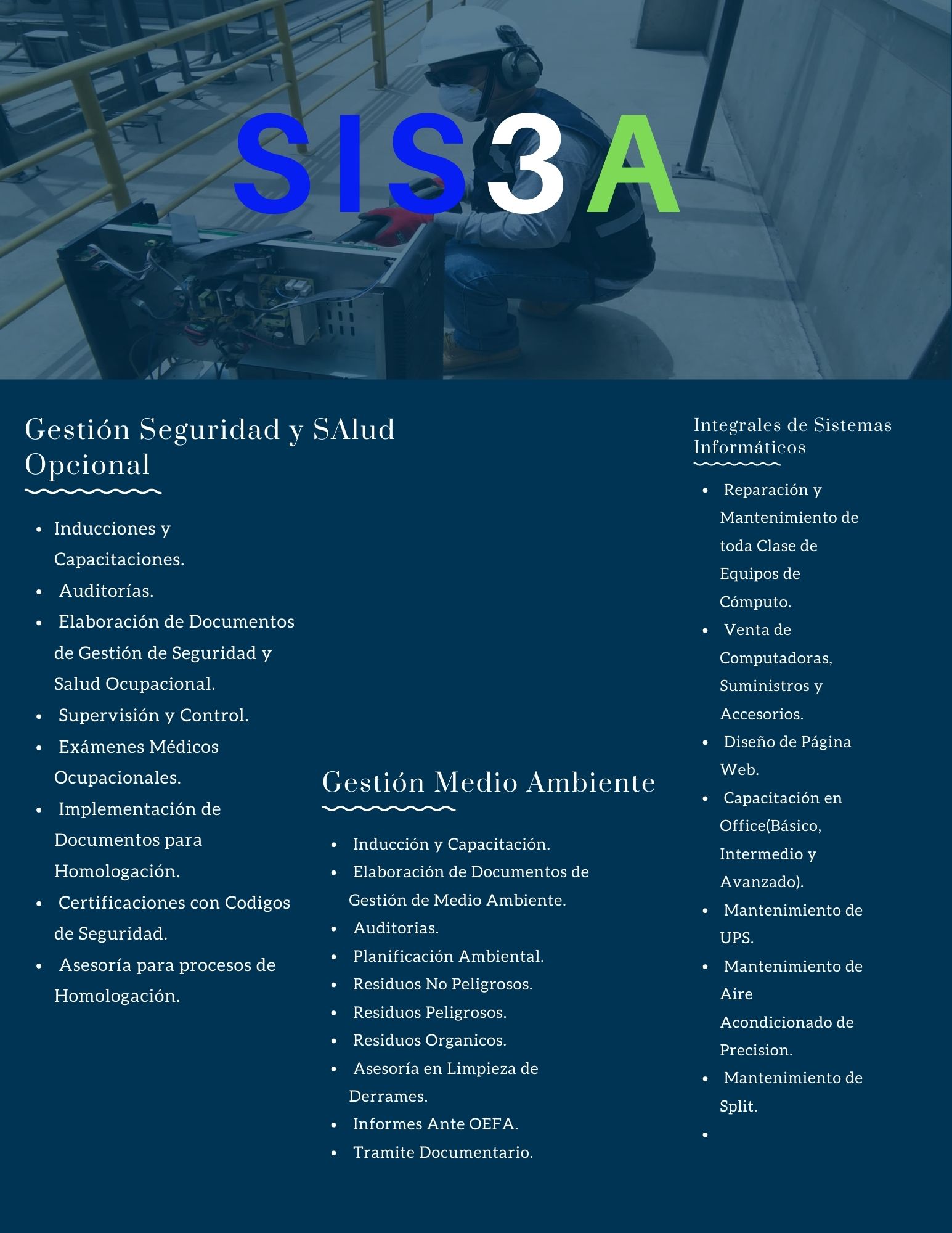Carta de sis3a en Cercado de Lima, Provincia de Lima — página 1
